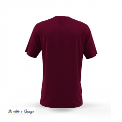 CAMISETA CRISTÃ LISA - VINHO CAMISETA CRISTÃ LISA - VINHO