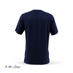 CAMISETA CRISTÃ LISA - AZUL MARINHO CAMISETA CRISTÃ LISA - AZUL MARINHO