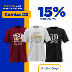 combo #2 camisetas cristãs combo #2 camisetas cristãs