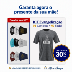 KIT 1 CAMISETAS "PEDE A MÃE QUE O FILHO ATENDE" + KIT 5 PEÇAS KIT 1 CAMISETAS "PEDE A MÃE QUE O FILHO ATENDE" + KIT 5 PEÇAS