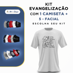 KIT'S 1 CAMISETAS "ORAÇÃO DE SANTO ANTONIO" + KIT 5 PEÇAS KIT'S 1 CAMISETAS "ORAÇÃO DE SANTO ANTONIO" + KIT 5 PEÇAS