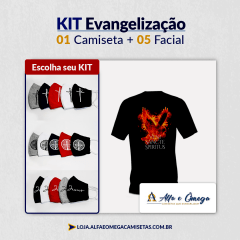 KIT'S 1 CAMISETAS "VENI SANCTU SPIRITUS" + KIT 5 PEÇAS KIT'S 1 CAMISETAS "VENI SANCTU SPIRITUS" + KIT 5 PEÇAS